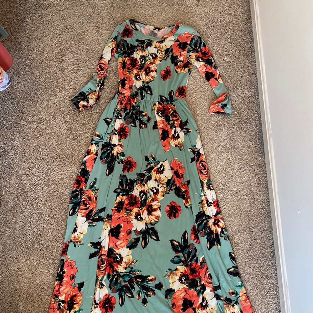 Full length spandex dress